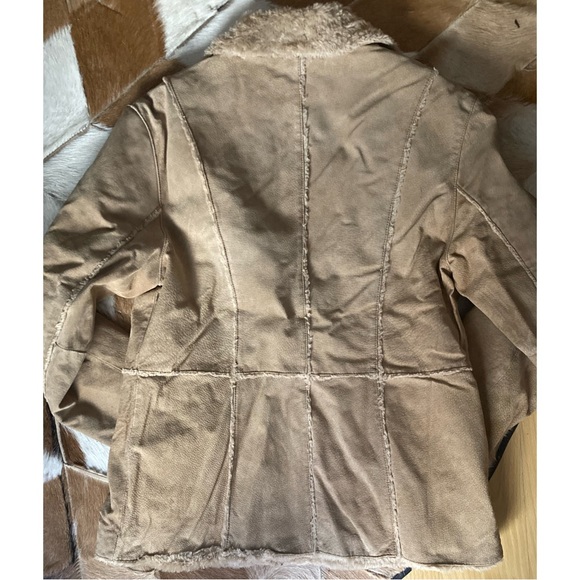Giacca Jake In Shearling Rag & Bone Taglia XS | Beige Avorio, Nuova Con Etichette, Lusso Artigianale India - Foto 3
